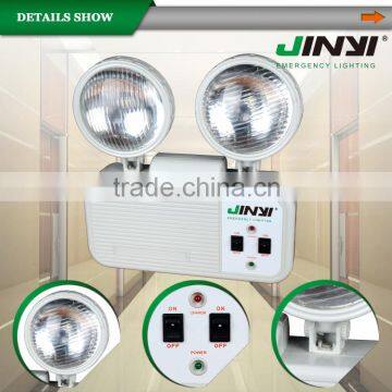 led plastic body rechargeable twin head emergency light