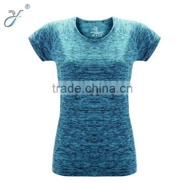 Multi-color Women Fitnees Wear Yoga Tops Shirt Sports T Shirts