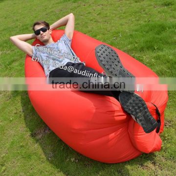 Lightweight fast filling inflatable sleeping bag Lamzac hangout