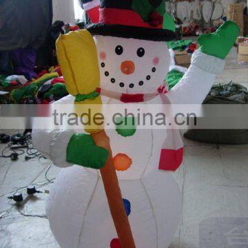 christmas fiber snowman