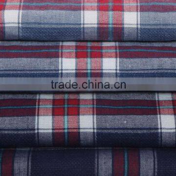 100 COTTON WOVEN PLAID DOBBY YARN DYED SHIRTING FABRIC