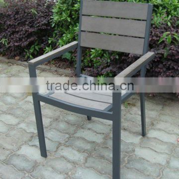 Aluminium wooden garden chair