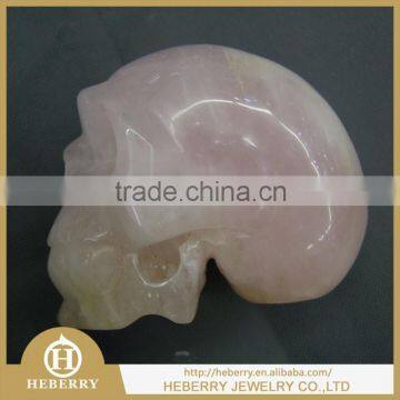 unique crystal skull rose quartz Fengshui crystal products good for home decoration