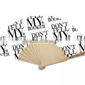 customized promotional wood fan