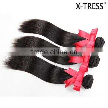 Wholesale 100% natural unprocessed remy hair Silk straight wave virgin human hair extensions