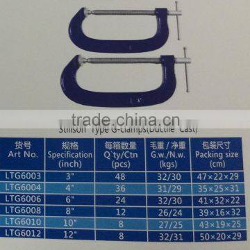 Stillson type G- clamps(ductile cast)