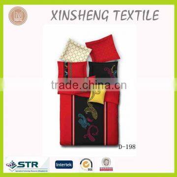 100% Cotton Bedding Set with embroidery in Nantong factory