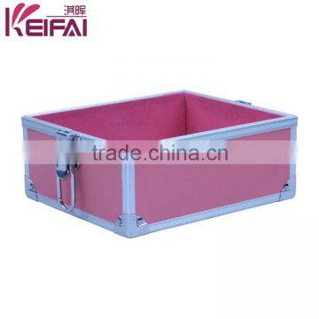 Elegant Pink Decorative Hard Shell Aluminum Frame Beauty Case photo-2