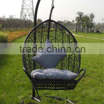 patio rattan hanging swing chair(PH-11),Outdoor Patio PE Rattan Swing