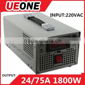 Hight efficiency 1800W 24V Regulated adjustable switching power supply with LED display