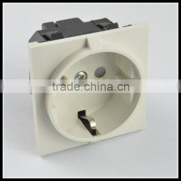 2 round pin schuko plug connector socket outlet socket