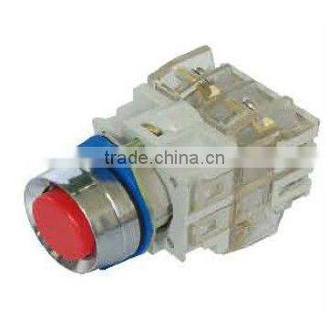 momentary push button switch with white clean contact block LAY3-11