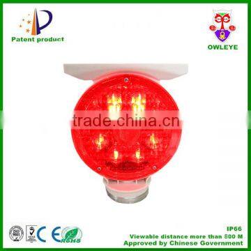 solar magnetic portable led road safety flashing light