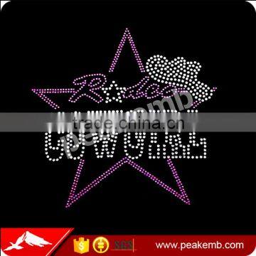 Wholesale Cowgirl Hat Rhinestone Heat Transfers