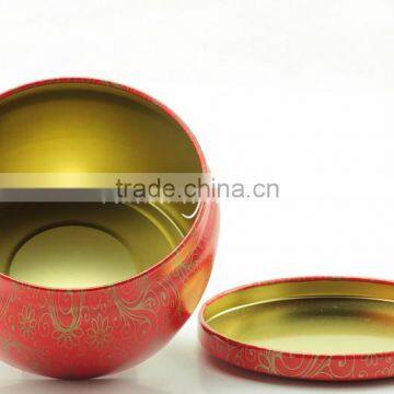 Japanese tinplate material tea canister/tea caddy for Matcha tea