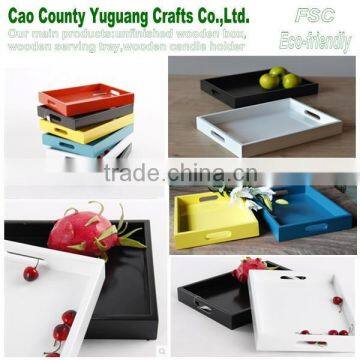Wooden Color Tray,finished Tray,wooden Serving Tray