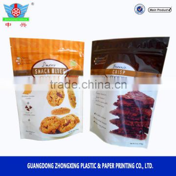 FDA ASTM EEC QS SGS High barrier plastic laminated doypack cracker bag plastic cookie bag