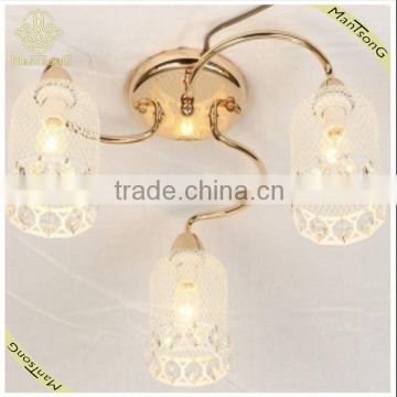 2016 Newest France Gold Plated Decorative Ceiling Lamp With 3 Lights ,Fancy Lamp