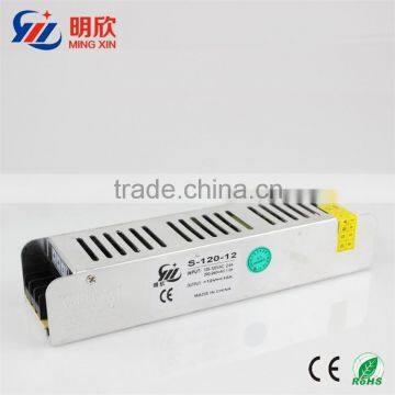 OEM Professional With CE &RoHs Led Transformer Single Output 12V 120w slim Switching Power Suply