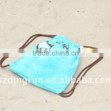 New Velour Reactive Printing Beach Towel Bag 100% cotton