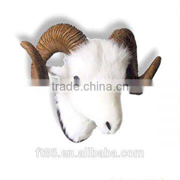 artificial animals antlers skeleton wall mounted goat head