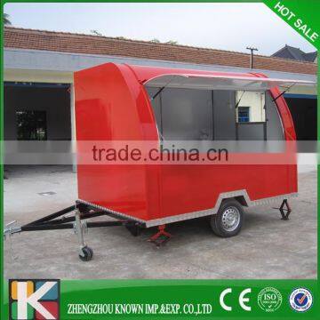 China Commercial Street Mobile Restaurant Food Vending Cart Ice Cream Carts/ Fried Ice Cream Carts