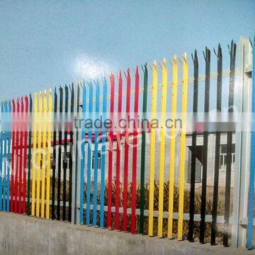 D and W pvc palisade fencing system