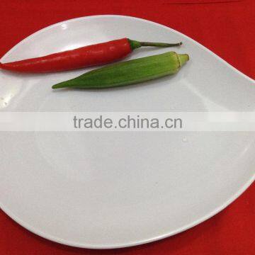 Malaysia Made Peach Shape Melamine Dinner Plate