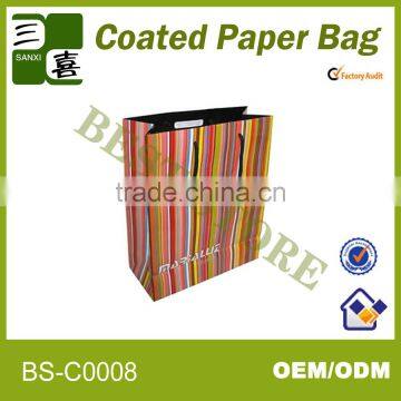 shanghai factory price safty and health greaseproof paper bag for shopping