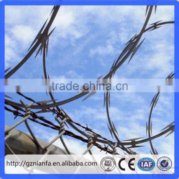 BTO-22 Hot Galvanized Concertina Razor Barbed Wire for Fence(Guangzhou Factory) photo-3