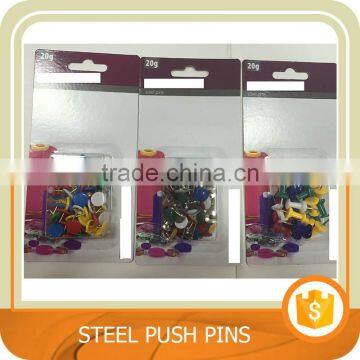 Cheap home and office desk accessories, thumb tacks, steel push pins. Trade assurance.