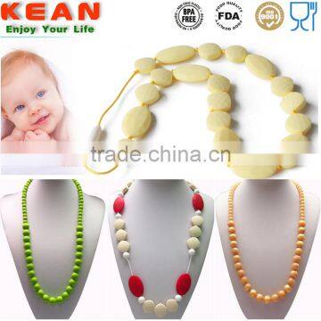 Baby Silicone Necklace Make by Food Grade Silicone Use for Baby Necklace