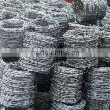 Brazil hot dipped galvanized barbed wire 1.6mm 500m