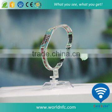 Waterproof Adjustable MF Plus-s Customized Design RFID Nylon Wristband NFC Bracelet photo-3