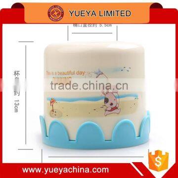 Household Round Tissue Box Container With Lace Decor photo-3