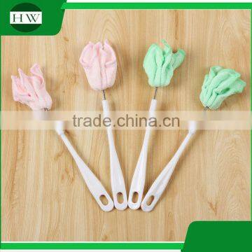 Kitchen Plastic Superfine Fibre Towel Long Handle Hanging Tableware Water Cup Bottle Clean Cleaning Brush photo-4