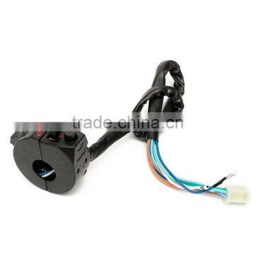 Motorcycle PVC Waterproof Weatherproof 7/8 Diameter Handlebar Horn Turn Signal Headlight Electrical Start Switch 12V Black photo-5