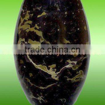 NATURAL STONE BLACK AND GOLD MARBLE URNS photo-3