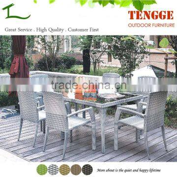 6 Chairs and 1 Table Specific Outdoor Use Dining Set