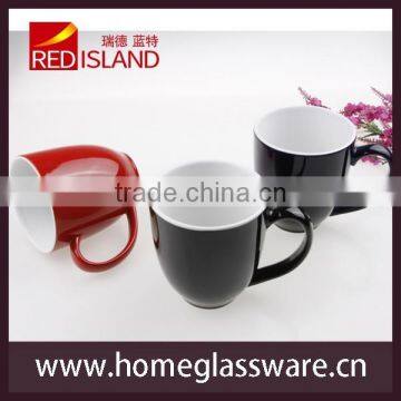 wide mouth cup, ceramic coffee mug