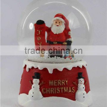 2014 resin snow globe with led light