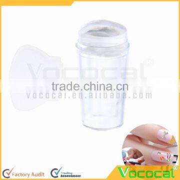 DIY Transparent Silicone Nail Art Stamping Stamp Stamper Transfer Image Plate Manicure Nail Art Tool With Scraper photo-3