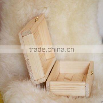 Top Grade New Arrival Handmade Decorative Wooden Christmas Gift Box With Hinge photo-5