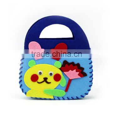 16053006 factory directly selling for Children handmade ready cutting felt bag kit