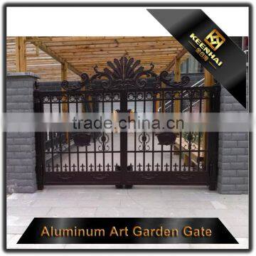 Powder Coated Decorative Outdoor Villa Metal Aluminum Garden Gate