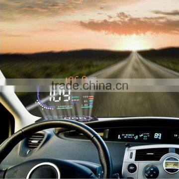 Hot-selling New Colorful Big 5.5 Display Screen Car HUD Head Up Display OBD2 Feul Comsuption/Speed/Tire Pressure Alarm Car HUD photo-3