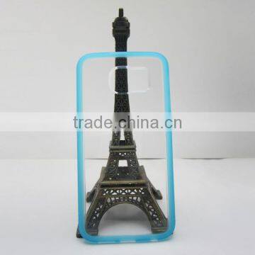 Double Color Transparent 2 in 1TPU+ PC Mobile Phone Back Cover Case for Samsung S6 photo-2