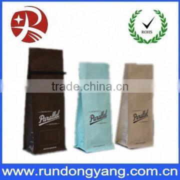 stand up pouch coffee bean packaging bags with valve