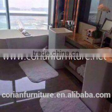 Luxury Bathroom Design Floor Standing Wash Basin,solid Surface Wash Basin photo-2