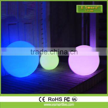 Resort garden led mood light ball/led light up swimming poolball